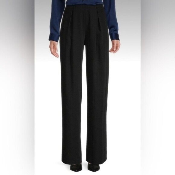 Alex Marie Cori Twill Wide Leg Pant Black - 8 - Picture 1 of 6